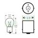 Лампа автомобільна Лампа для стоп-сигнала та проблискових маячків Trifa 24V 18W BA15s (01354) 01354 фото 3